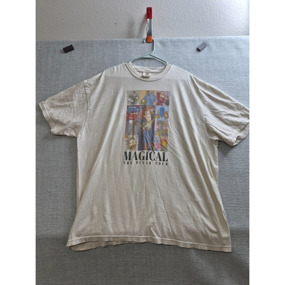 Comfort Colors Ringspun Disney Pixar The Magical Tour T Shirt Mens 2XL Beige